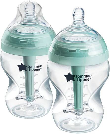 Tommee Tippee ADVANCED ANTI-COLIC Samosterilizační Kojenecká Lahev Pomalý Průtok 260 ml 0m+, 2 ks