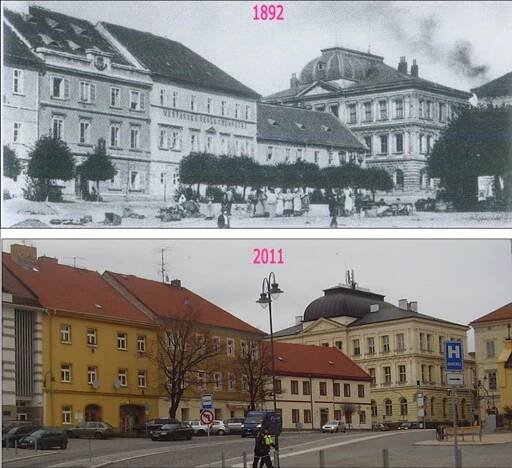 RETRO: Příbram včera a dnes. Co se za dobu mezi jednotlivými snímky změnilo?