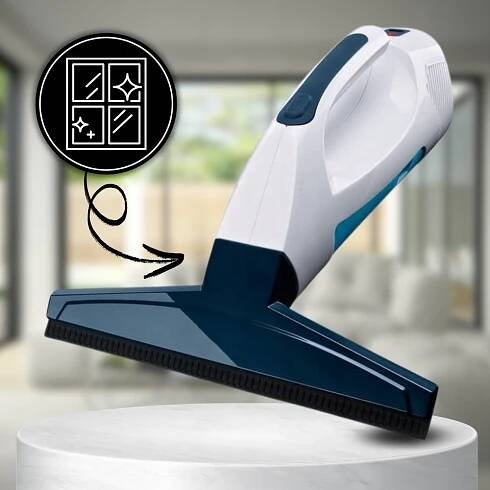 BEZDRÁTOVÁ VÝKONNÁ ČISTIČKA OKEN PREMIUM + PŘÍSLUŠENSTVÍ Maximální šířka stěrky 27 cm