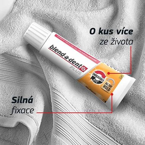 Blend-a-dent Plus Unbeatable Bite No Flavor fixační krém 2×40 g