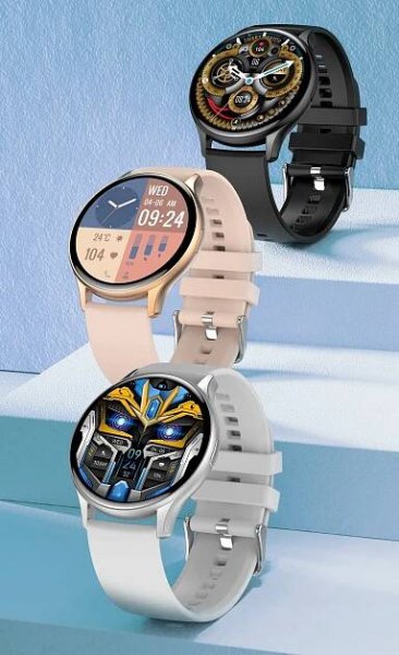 CHYTRÉ HODINKY DÁMSKÉ AMOLED hodinky 466x466 KROKOMĚR hovoru TLAK NFC Bezpečnostní informace CE