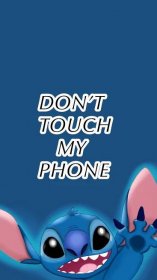 Don’t Touch My Phone Stitch Wave Wallpaper