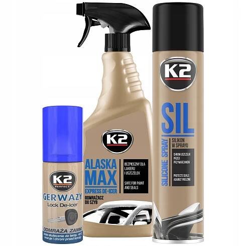 Odmrazovač skel K2 Alaska Max 700 ml + 2jiné produkty