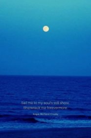 citáty o duši | citáty o sebelásce | obrázek přírody s modrou pláží a měsícem v úplňku....