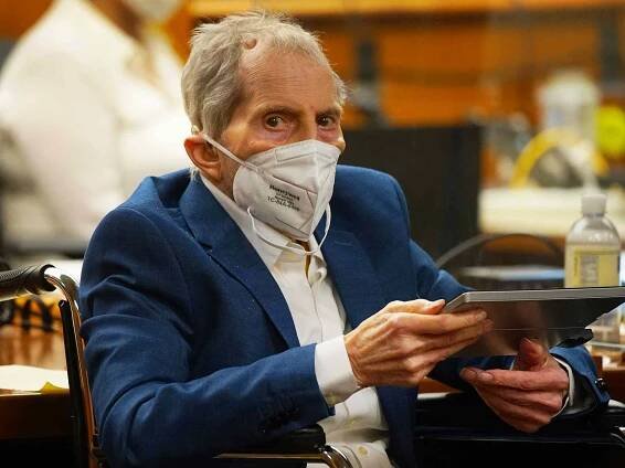 Robert Durst during court proceedings in his murder trial at Inglewood Courthouse on May 18, 2021 in Inglewood, California.