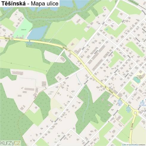 Těšínská - mapy | Kurzy.cz