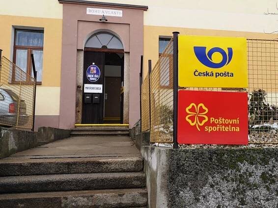 Pošta v budově OÚ