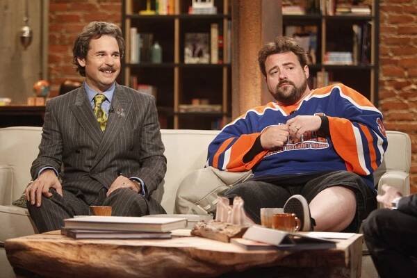 Talking Dead, Kevin Smith (L), Paul F Tompkins (R), Kevin Smith and Paul F. Tompkins, Season 1, Ep. #6, 11/20/2011, ©AMC