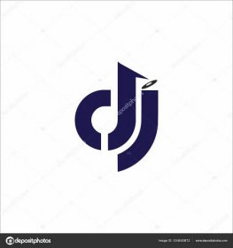 Download - Dj and jd letter logo design .dj,jd initial based alphabet icon logo design — Illustration