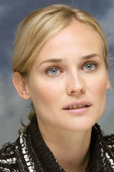 a woman with blonde hair and blue eyes