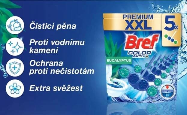 Bref Color Aktiv Eucalyptus WC blok