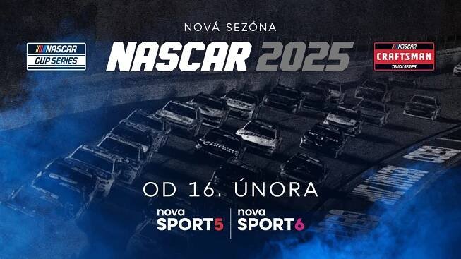 Závody NASCAR se v sezóně 2025 vrací na Nova Sport