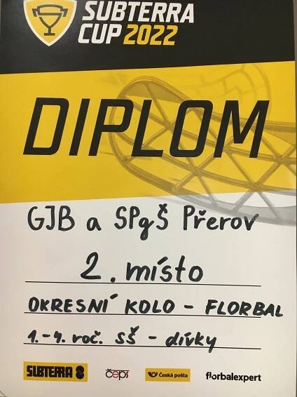Okresní kolo ve florbalu dívek – Subterra Cup