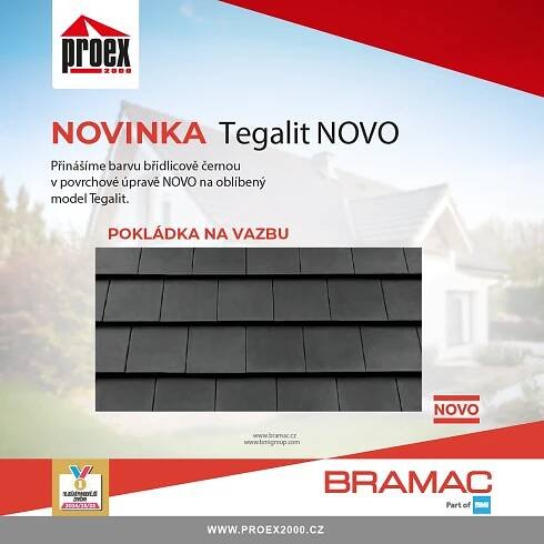 NOVINKA: Betonová taška Bramac Tegalit NOVO | ProEx 2000