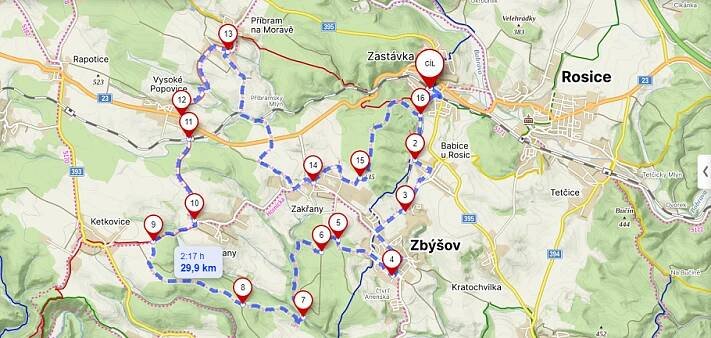 Stezka mapa