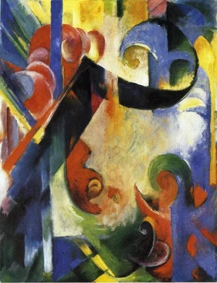 Broken Forms 1914 | Franz Marc | oil painting