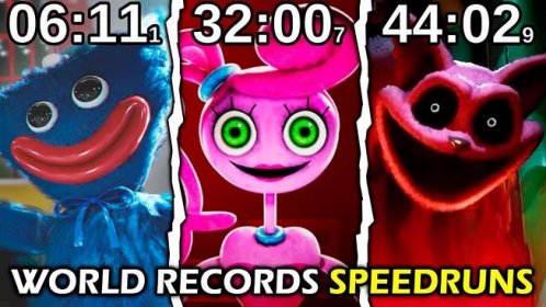 Poppy Playtime: Chapter 1, 2, 3 - The REAL World Records SPEEDRUNS (No Glitches)