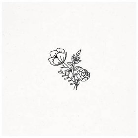 Květinový motiv skica pro tetování
