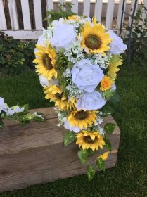 Svatební kytice-slunečnice