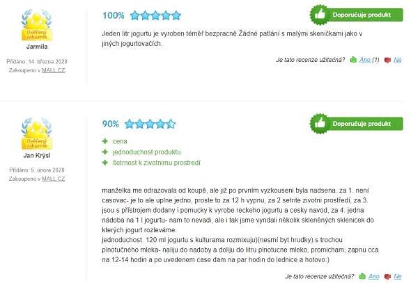 Recenze a zkušenosti s jogurtovačem Ariete Yogurella 621