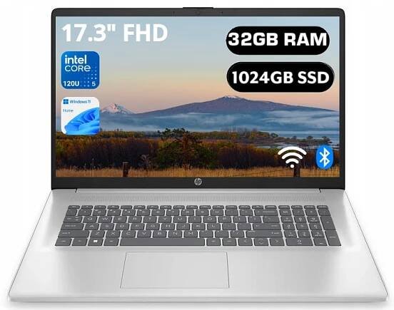 Notebook HP 17,3" FHD IPS 300NIT INTEL CORE 5-120U 32/1024GB W11 PRO VÝUKU