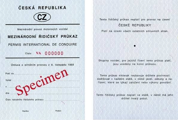 31/2001 Sb. Vyhláška o řidičských průkazech a o registru řidičů 
