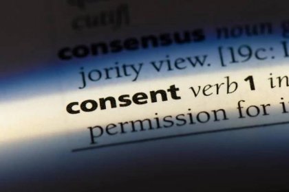 consent word in a dictionary. sexual consent concept
