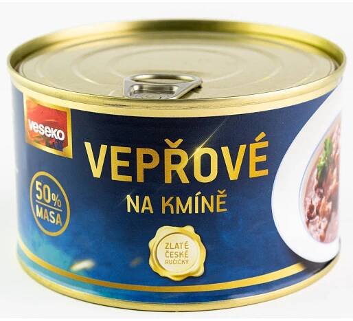 Konzerva VESEKO Vepřové na kmíně 400 g
