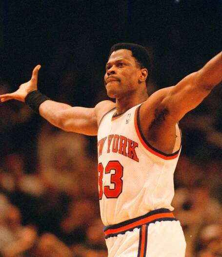 Patrick Ewing during a 1996 playoff series against the Chicago Bulls.