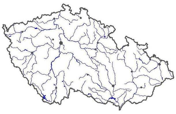 Slepá mapa vodstva ČR 3
