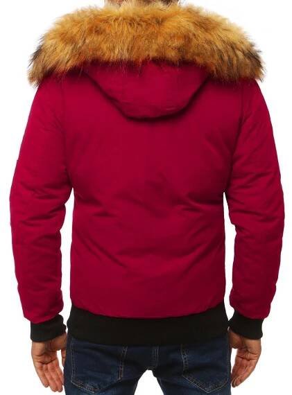 Dstreet Bordová pánská zimní bunda TX2872 Velikost: XL, bordó | Patro.cz
