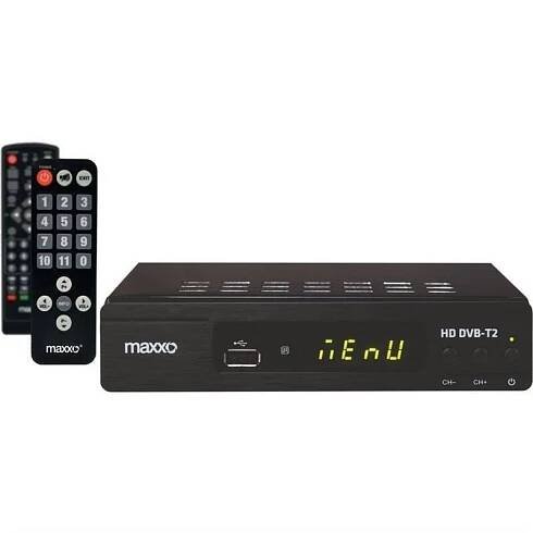 Set-top box Maxxo STB T2 + senior ovladač černý - s kosmetickou vadou...