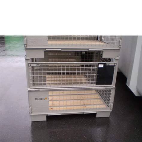 Gitterbox / UIC 435-3 - 1200x800x800 mm, nosnost 1500 kg, šedá RAL7030 - obrázek2
