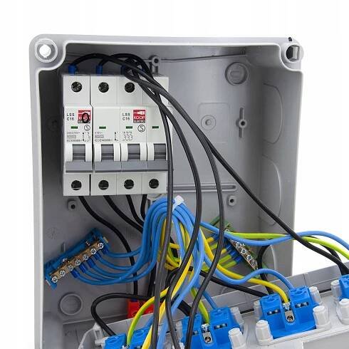 STAVEBNÍ ROZVADĚČ ELEKTRICKÝ 16/5 4*230V IP44 ZABEZPEČENÍ za 1046.00CZK - Allegro