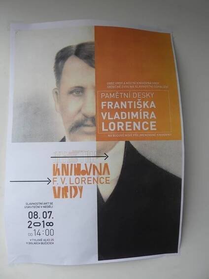 Knihovna ve Vrdech nese jméno zbyslavského rodáka Františka Lorence