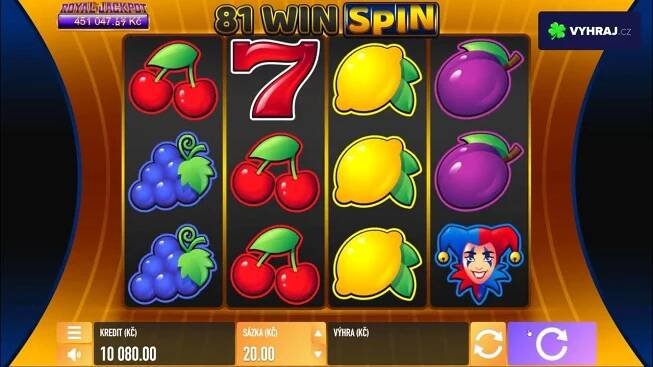Automat 81 Win Spin od společnosti Tech4Bet [DEMO HRA PRO ZÁBAVU]