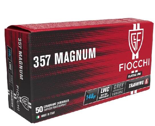 Revolverové náboje.357 Magnum LWC, 148 gr, 50 ks, Fiocchi