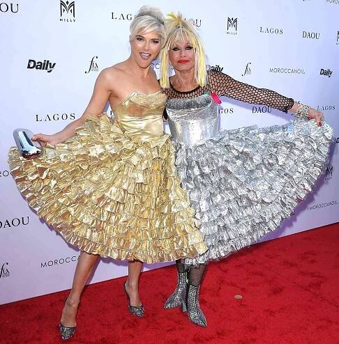 Selma Blair and Betsey Johnson arrives at the The Daily Front Row's 9th Annual Fashion Los Angeles Awards at The Beverly Hills Hotel on April 24, 2025 in Beverly Hills, California. 