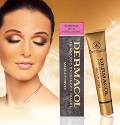 Make-up cover - jedinečná krémová konzistence s obsahem 50% pigmentů zachycující barevné nedostatky pleti.Lze použít na obličej i na tělo.Dodá pleti sametově hladký vzhled, poskytuje ochranu před UV. Má vynikající dlouhotrvající efekt - nejlepší make-up pro tanec, focení, modeling.Je voděodolný, vhodný pro všechny typy pleti. V naší nabídce máme zejména tmavší odstíny. 
