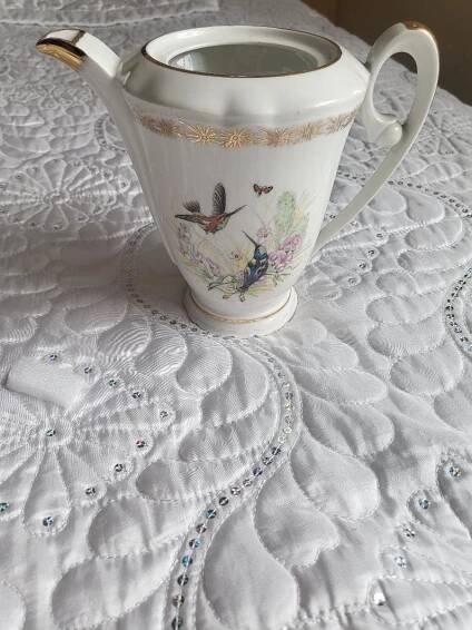Francouzský porcelan čajova konvice bez víka