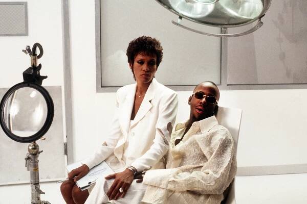 Whitney Houston and Bobby Brown