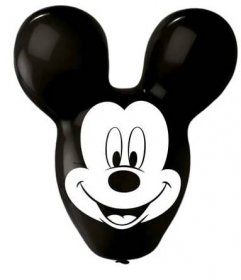 Sada 4 latexových balonků ve tvaru Mickey Mouse