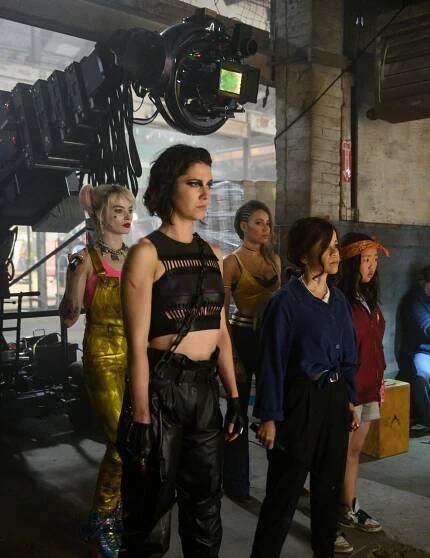 Margot Robbie, Mary Elizabeth Winstead, Jurnee Smollett, Rosie Perez, Ella Jay Basco - Birds of Prey (Podivuhodná proměna Harley Quinn) - Z natáčení