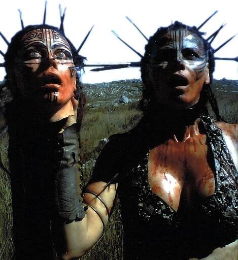 Lee-Anne with Viper's decapitated head