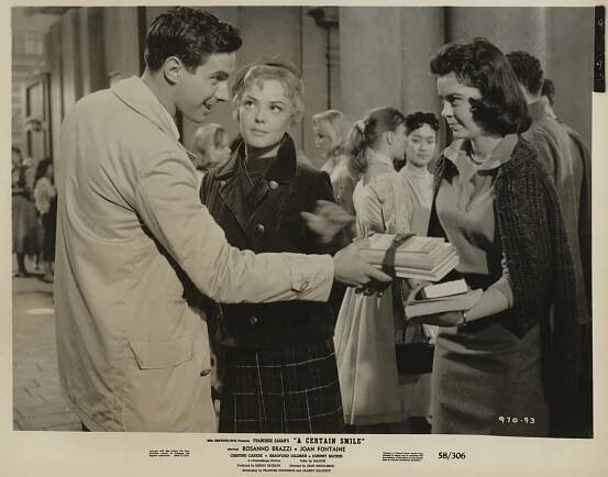Bradford Dillman, Christine Carère, Sandy Livingston - A Certain Smile - Fotosky