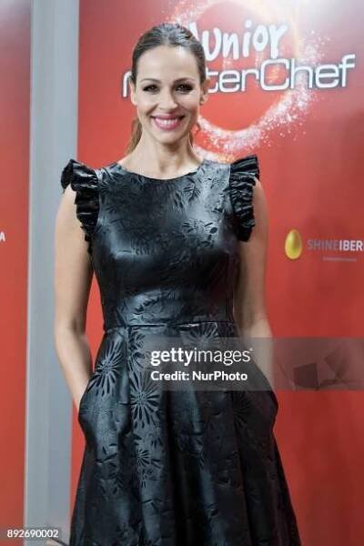 Spanish model Eva Gonzalez attends the presentation of a new seson of 'Masterchef Junior' at TVE studios on December 14, 2017 in Madrid, Spain.