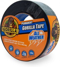 The Best Duck Tape Option: Gorilla 6009002 Weather Tape, 1-Pack, Black
