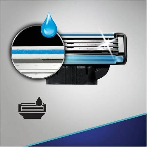 Gillette Mach3 náhradní hlavice 8ks + Mach3 Sensitive gel 200ml