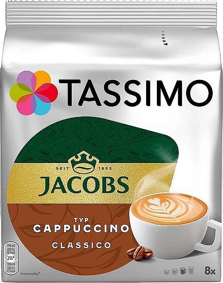 Tassimo Cappuccino 16 kapslí (8 nápojů)