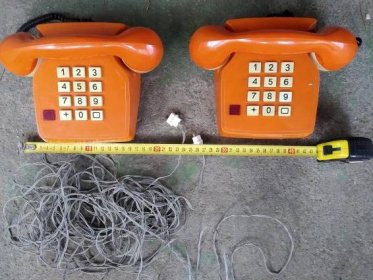 Dětské retro telefony, kompletní sada, ukažte dětem historii volání